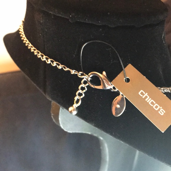 Chico’s necklace, Old Stock. Beads, adjustable, silver tone - Picture 4 of 5